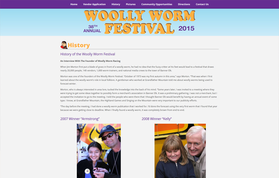 Woolly Worm Festival New Media Studio