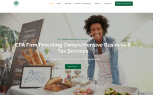 an example of a website designed by Appnet for a CPA firm
