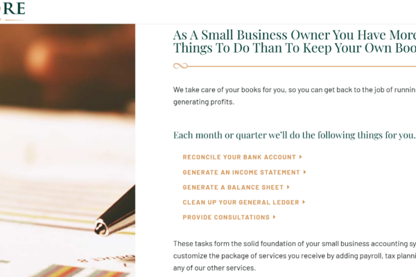 Business Accounting page