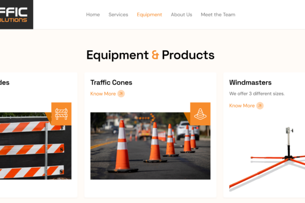 TSS Equipment & Products page