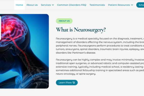Additional homepage example
